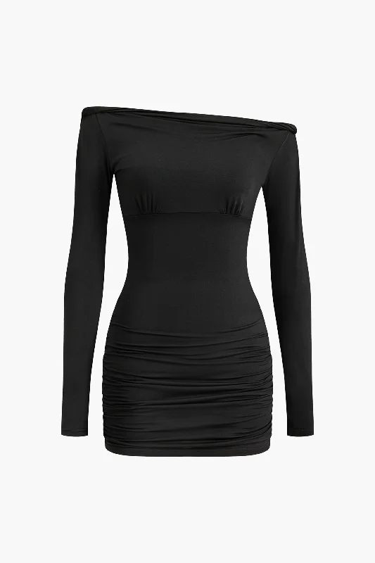 mini dresses-luxe satinSolid Cut Out Mini Dress