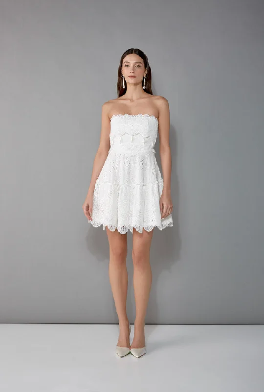 mini dresses-for holiday partyAMARAL MINI DRESS WHITE