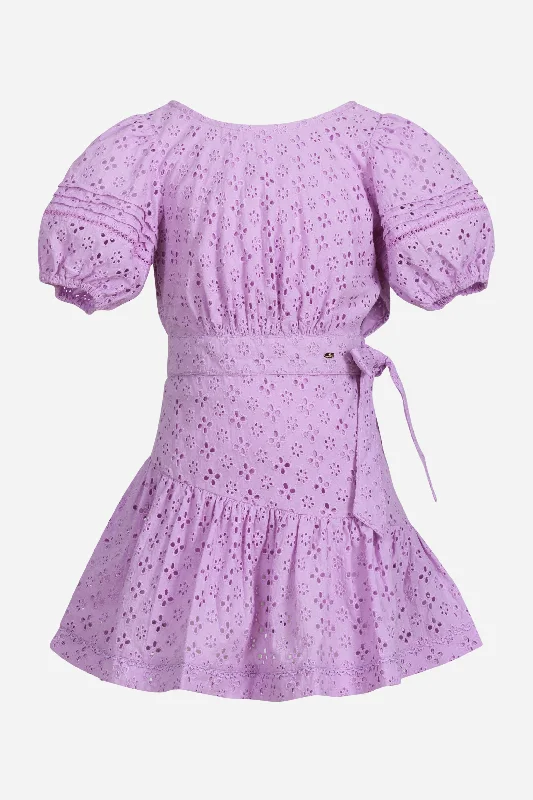 mini dresses-modern chic dressKids Mini Dress Chantal - Lilac