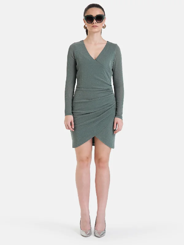 mini dresses-high-end styleWrap Mini Dress