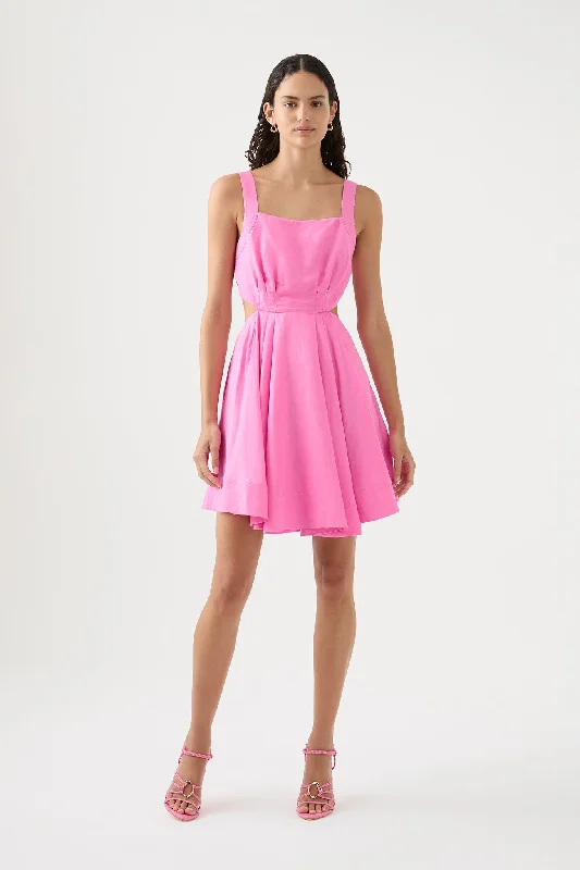 mini dresses-for wedding celebrationClara Tie Back Mini Dress