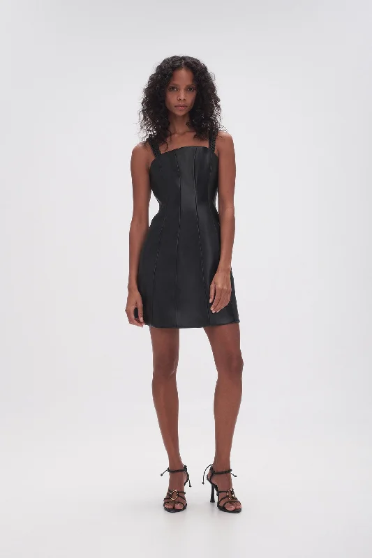 mini dresses-pleated fabricOsa Braided Mini Dress