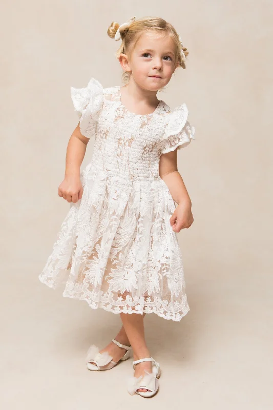 mini dresses-hot looksMini Hattie Dress in White Lace