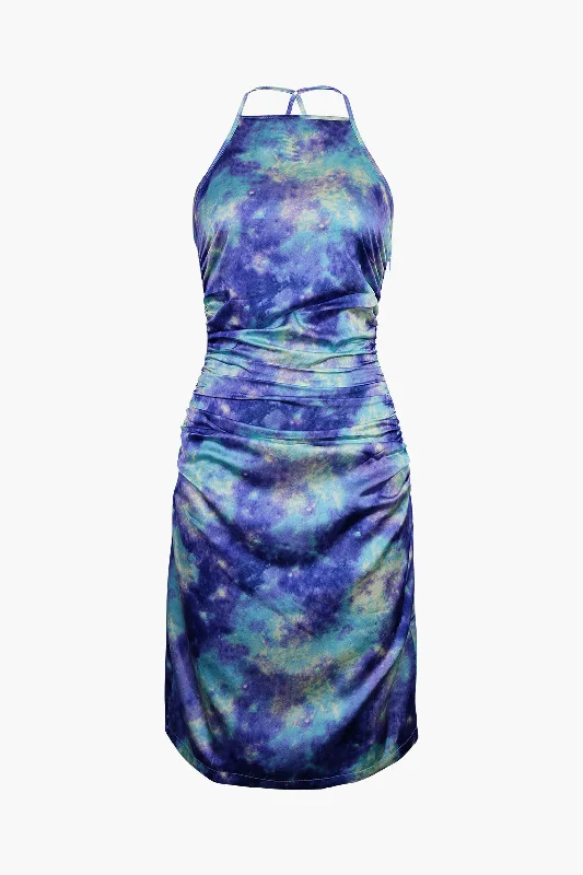 mini dresses-for teenagersDeep In Outer Space Printed Dress