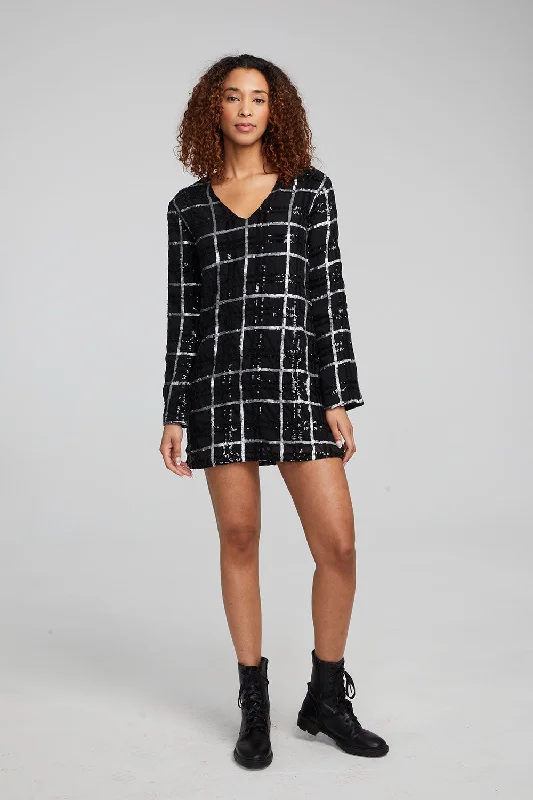 mini dresses-modern dress styleHunter Fairfax Plaid Mini Dress