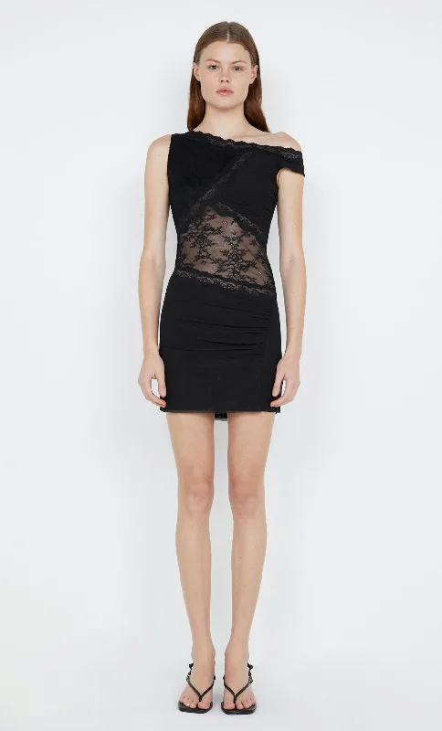 mini dresses-glam evening lookSASHAY MINI DRESS - BLACK