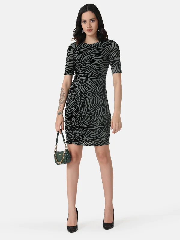 mini dresses-under $20Ruched Bodycon Mini Dress