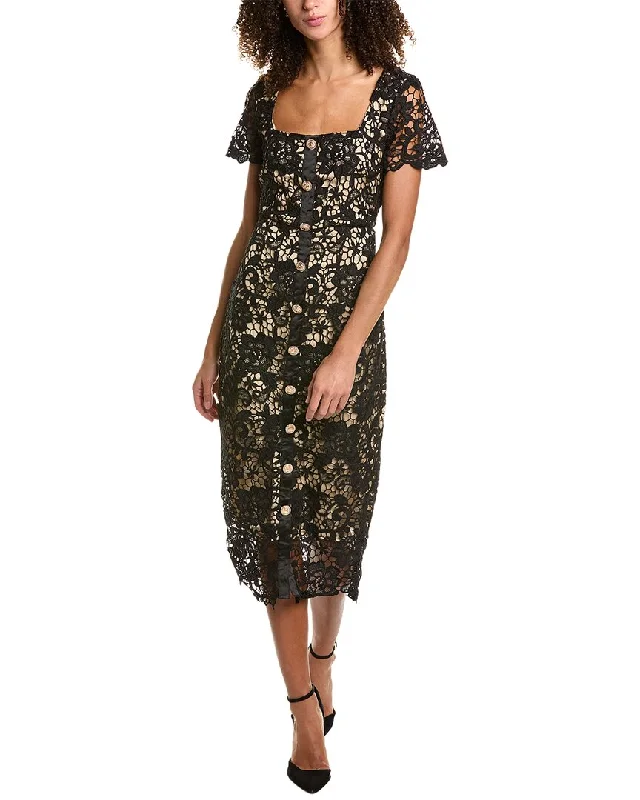 Midi dresses for casual family gatherings-Rachel Parcell Lace Midi Dress