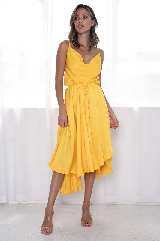 Midi dresses with pleated skirt for summer-Sunshine Midi Dress - Mango