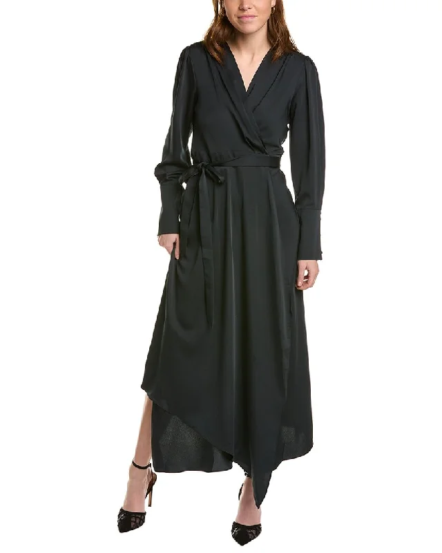 Midi dresses for a sophisticated garden event-BCBGMAXAZRIA Midi Wrap Dress