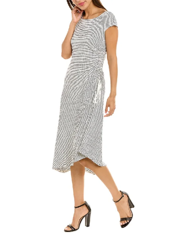 Chic midi dresses for weekend getaways-Max Studio Crinkled Midi Dress