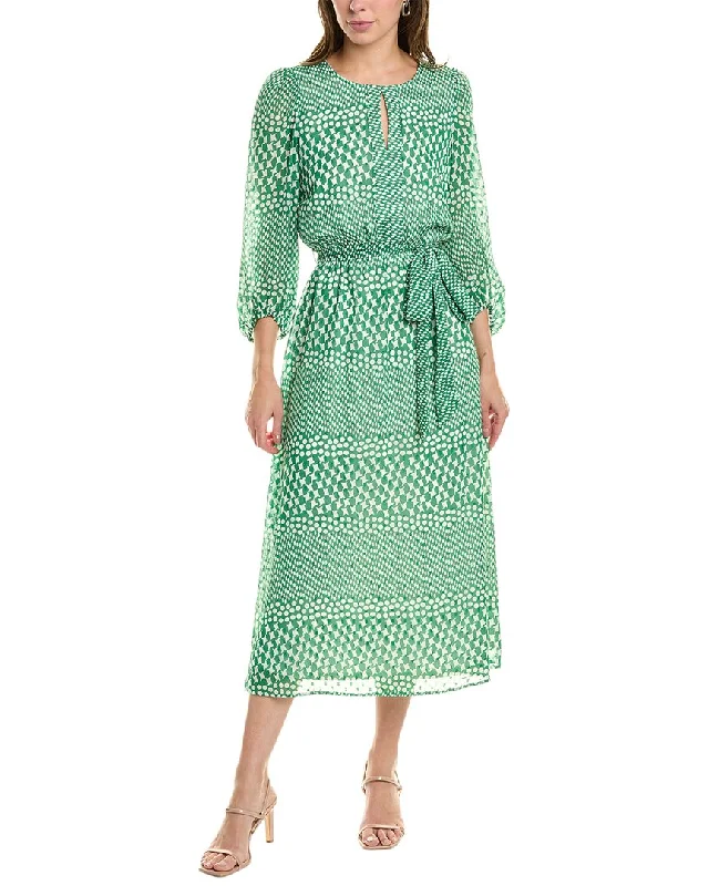 Lace midi dresses for special occasions-Anne Klein Keyhole Midi Dress