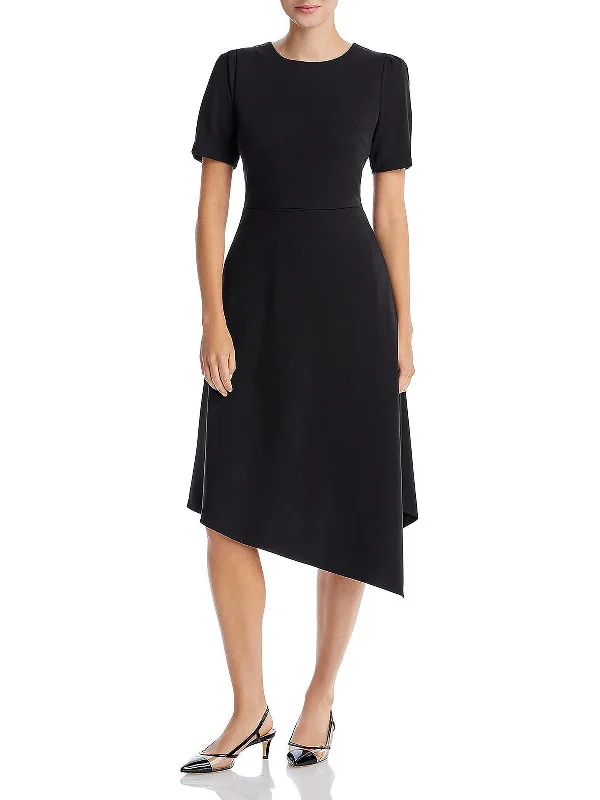 Trendy midi dresses for spring-Womens Ponte Party Midi Dress