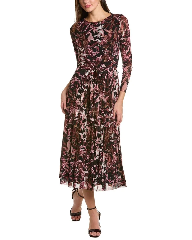 Stylish midi dresses for laid-back evenings-Anne Klein Tie-Waist Midi Dress