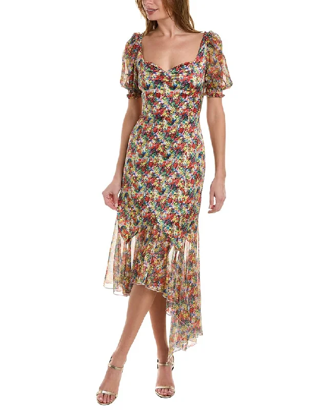 Midi dresses for sophisticated looks-Marchesa Notte Floral Midi Dress