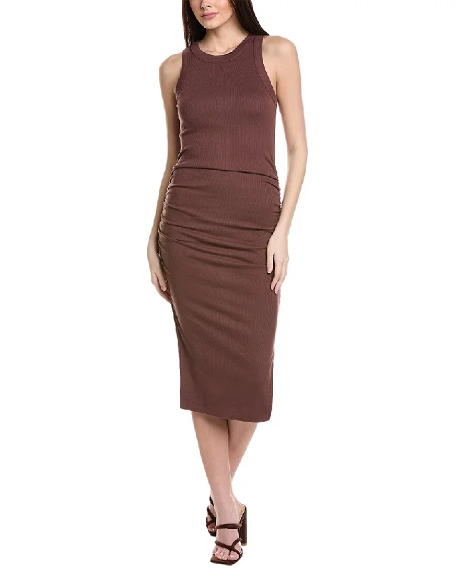 Midi dresses with side slits for a modern touch-Michael Stars Wren Midi Dress