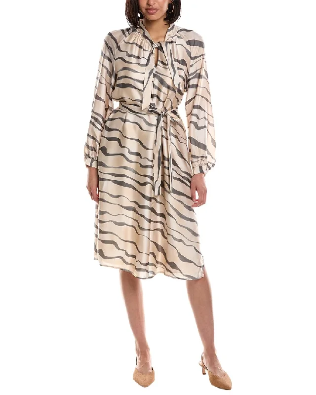 Trendy midi dresses with animal print-Peserico Midi Dress