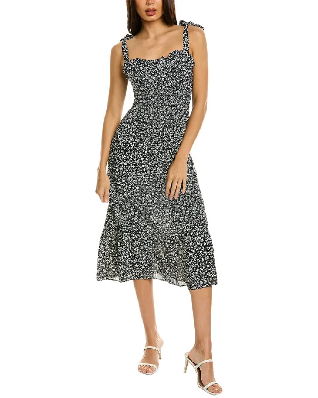 Midi dresses for effortless styling-Serenette Toile de Jouy Midi Dress