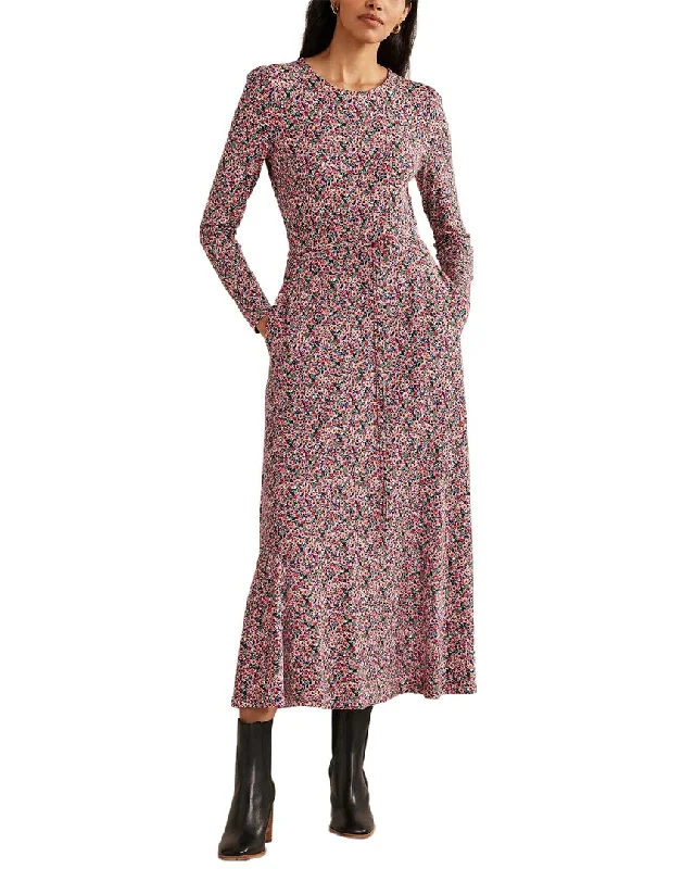 Midi dresses with lace for vintage style-Boden Skirt Detail Jersey Midi Dress