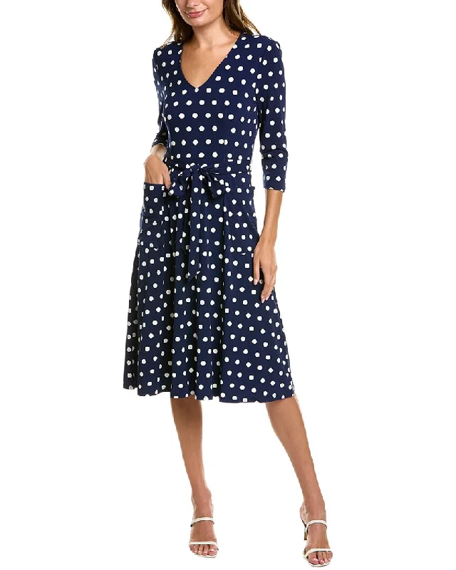 Midi dresses for work with a professional look-Leota Tie Waist Midi Dress