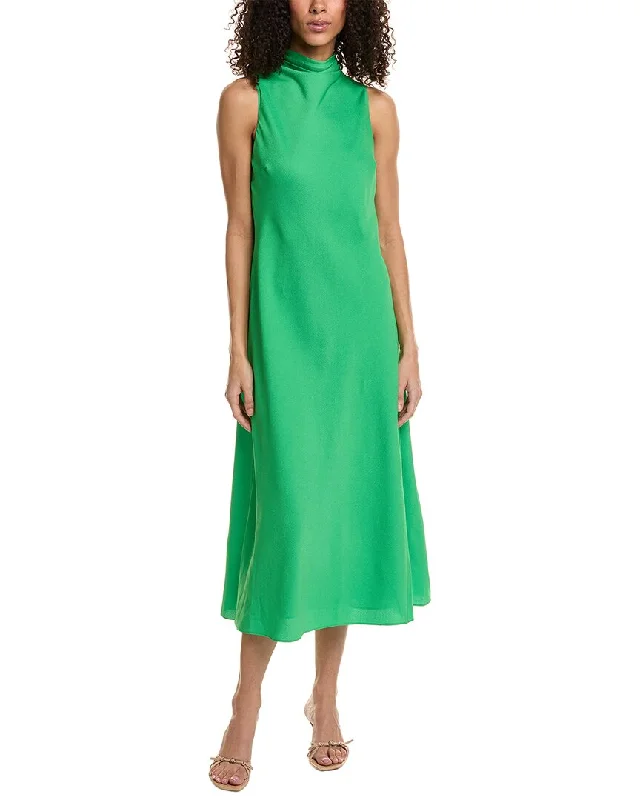 Casual midi dresses for simple elegance-Ted Baker Hammered Cowl Neck Midi Dress