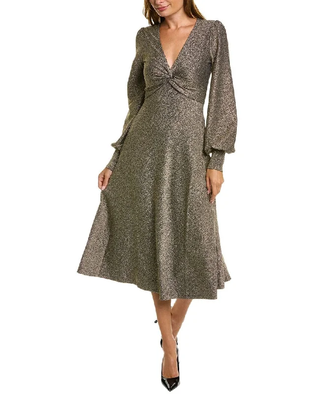 Comfortable midi dresses for the office-Boden Metallic Jersey Midi Dress