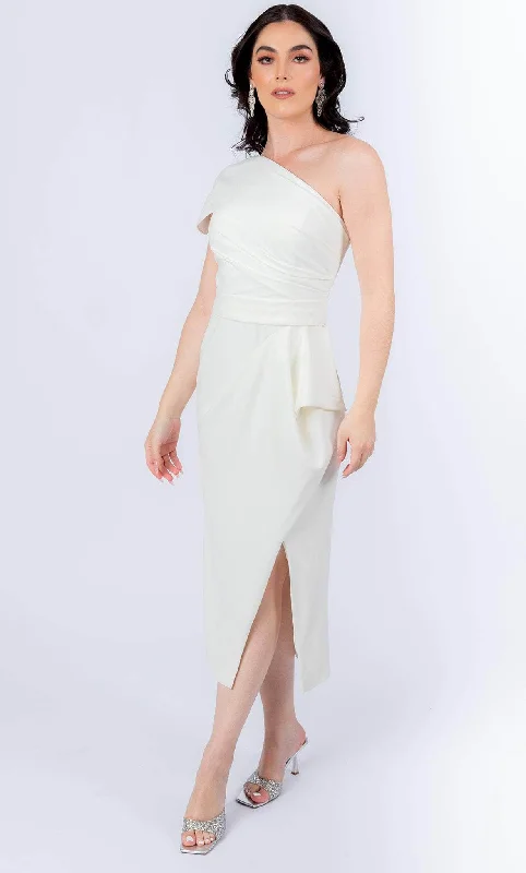 Terani Couture 232C1121 - Asymmetrical Cocktail Dress With Slit